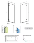 Radaway Arta PNJ 70 kádparaván  balos 210101-01L