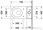 Duravit STARCK 3 Big vario kifolyású monoblokkos wc 6 L,2104090000
