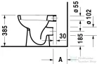Duravit D-Code hátsó kifolyású, mélyöblítésű álló WC 21080900002 ( 210809 )