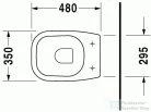 Duravit D-Code hátsó kifolyású, mélyöblítésű álló WC 21080900002 ( 210809 )