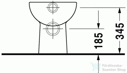 Duravit D-Code hátsó kifolyású, laposöblítésű álló WC 21090900002 ( 210909 )