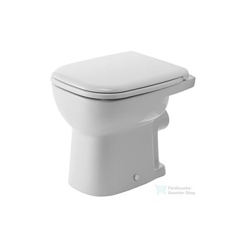 Duravit D-Code hátsó kifolyású, laposöblítésű álló WC HygieneGlaze mázzal,21090920002