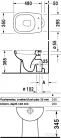 Duravit D-Code alsó kifolyású, mélyöblítésű álló WC 21100100002 ( 211001 )