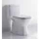 Duravit D-Code alsó kifolyású, mélyöblítésű monoblokkos WC-csésze HygieneGlaze mázzal,21110120002