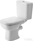 Duravit D-CODE hátsó kifolyású, mélyöblítésű monoblokkos WC-csésze HygieneGlaze mázzal,21110920002