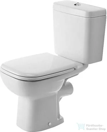 Duravit D-CODE hátsó kifolyású, mélyöblítésű monoblokkos WC-csésze HygieneGlaze mázzal,21110920002