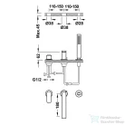 Tres PROJECT-TRES kádtöltő csaptelep, acél 21116101AC