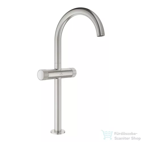Grohe ATRIO PRIVATE XL magasított mosdó csaptelep click-clack leeresztővel,Supersteel 21142DC0