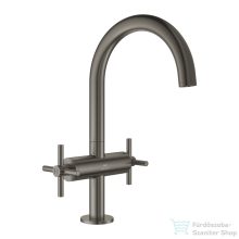   Grohe ATRIO L magasított mosdó csaptelep click-clack leeresztővel,Brushed Hard Graphite 21144AL0