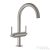 Grohe ATRIO L magasított mosdó csaptelep click-clack leeresztővel,Supersteel 21145DC0