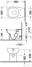 Duravit D-Code rejtett bekötésű, mélyöblítésű álló WC 21150900002 ( 211509 )
