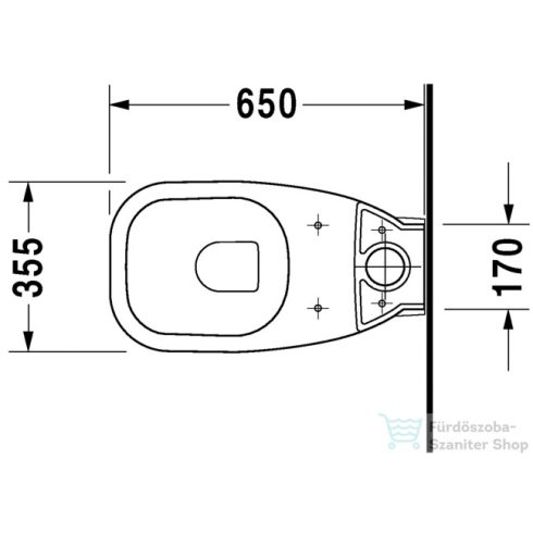 Duravit D-CODE vario kifolyású monoblokkos wc,21180900002