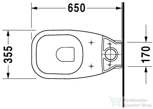 Duravit D-CODE vario kifolyású monoblokkos wc,21180900002