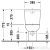 Duravit D-CODE vario kifolyású monoblokkos wc,21180900002