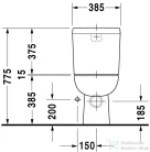 Duravit D-CODE vario kifolyású monoblokkos wc HygieneGlaze mázzal,21180920002