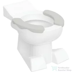   Geberit BAMBINI hátsó kifolyású,mélyöblítéses álló gyerek wc ülőkepaddal,oroszlánlábas design,fehér/achátszürke,212015000