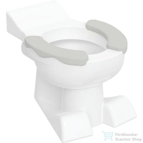 Geberit BAMBINI hátsó kifolyású,mélyöblítéses álló gyerek wc ülőkepaddal,oroszlánlábas design,fehér/achátszürke,212015000