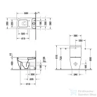 Duravit Happy D.2 monoblokkos wc alsó rész HygieneGlaze felület 2134092000 ( 213409 )