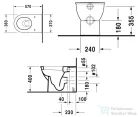 Duravit Darling New álló wc Wondergliss bevonattal,21390900001