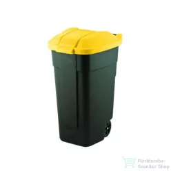 Curver Görgös szelektív szemetes Fekete/Sárga 110L 214128