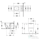 Duravit Starck 2 monoblokkos wc csésze 2145090000 ( 214509 )