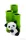 Sapho RIDDER PANDA álló fogkefetartó, zöld (2168200)