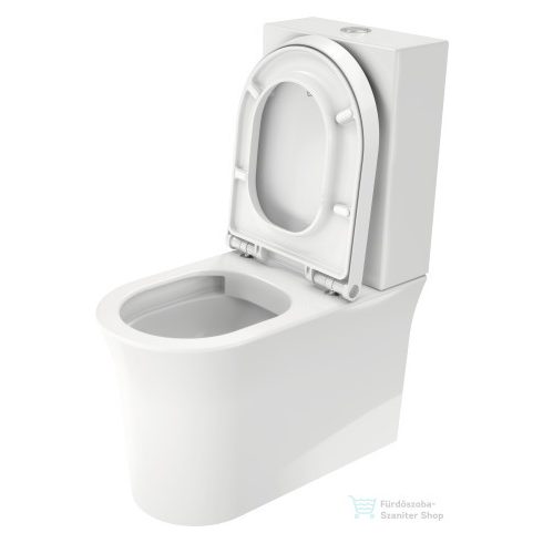 Duravit WHITE TULIP perem nélküli vario kifolyós monoblokkos wc,tartály és ülőke nélkül,Wondergliss bevonattal,21970900001