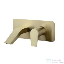   RamonSoler URBAN CHIC falsík alatti mosdó csaptelep 14 cm-es kifolyóval, leeresztő nélkül, szálcsiszolt arany 21A303634