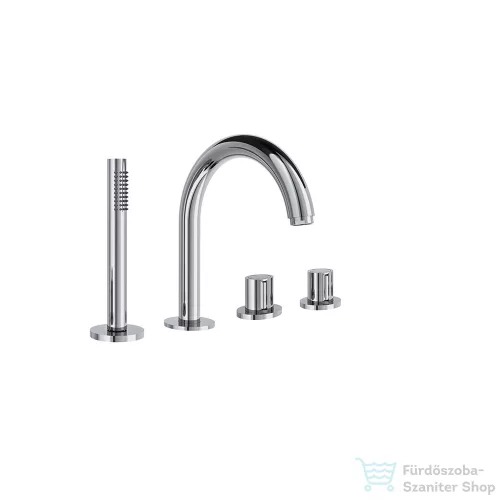 RamonSoler URBAN CHIC 4 üléses termosztátos kádtöltő csaptelep zuhanyszettel, króm 21C312360