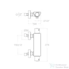 RamonSoler URBAN CHIC fali termosztátos zuhany csaptelep zuhanyszett nélkül, króm 21D302411