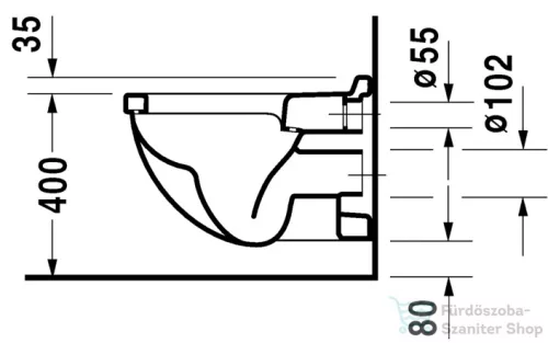 Duravit Starck 3 fali wc 2200090000 ( 220009 )