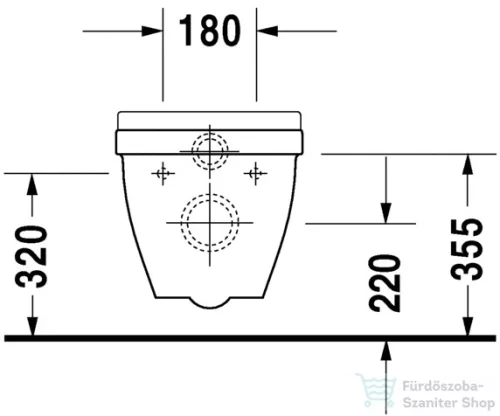 Duravit Starck 3 fali wc 2200090000 ( 220009 )