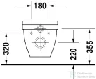 Duravit Starck 3 síköblítésű fali wc 2201090000 ( 220109 )