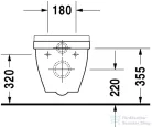 Duravit Starck 3 Compact fali wc WonderGliss felülettel 22020900001 ( 220209 )