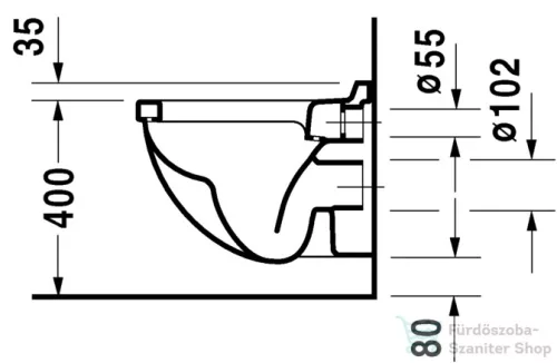 Duravit Starck 3 Compact fali wc 2202090000 ( 220209 )