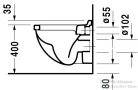 Duravit Starck 3 Compact fali wc HygieneGlaze felülettel 2202092000 ( 220209 )