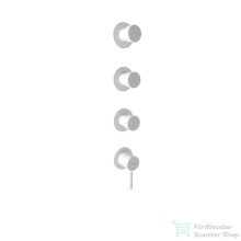   Bugnatese Kobuk 3 állású falsík alatti kád/zuhany csaptelep belső egységgel.matt fehér 2207BI