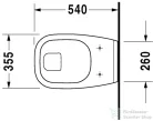Duravit D-Code síköblítésű fali WC 22100900002 ( 221009 )