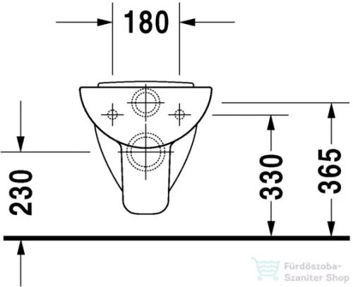 Duravit D-Code síköblítésű fali WC 22100900002 ( 221009 )