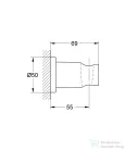 Grohe Rainshower fali kézizuhanytartó,Phantom Black 22117KF0