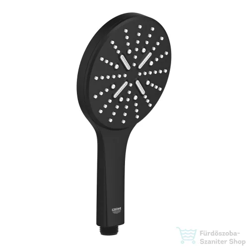 Grohe Rainshower SmartActive 130 3 funkciós kézizuhany,Phantom Black 22127KF0