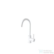   Bugnatese KOBUK magasított mosdó csaptelep leeresztő nélkül,matt fehér 2217SBI