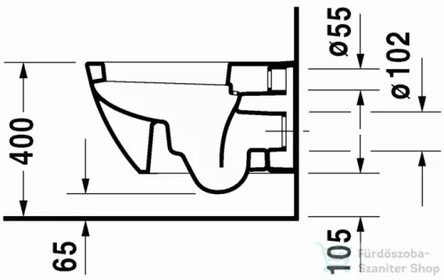 Duravit Happy D.2 fali wc 2221090000 ( 222109 )
