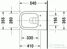 Duravit Happy D.2 öblítőperem nélküli Rimless fali wc 2222090000 ( 222209 )