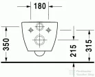 Duravit Happy D.2 öblítőperem nélküli Rimless fali wc 2222090000 ( 222209 )