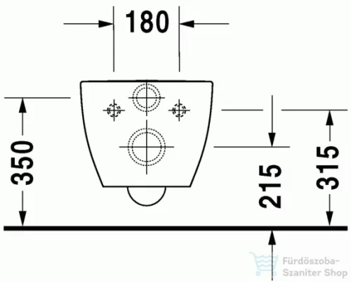 Duravit Happy D.2 öblítőperem nélküli Rimless fali wc 2222090000 ( 222209 )