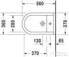 Duravit Starck 3 álló bidé 2230100000 ( 223010 )