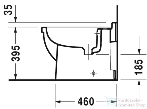 Duravit Starck 3 álló bidé 2230100000 ( 223010 )