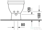 Duravit Starck 3 álló bidé 2230100000 ( 223010 )
