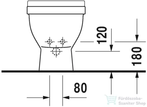 Duravit Starck 3 álló bidé 2230100000 ( 223010 )